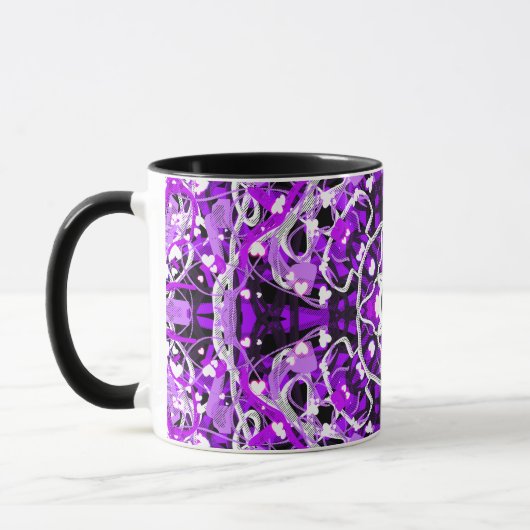 Mug Violet abstrait (Gauche)