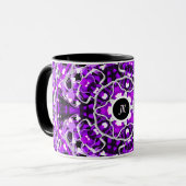 Mug Violet abstrait (Devant gauche)