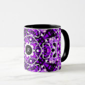 Mug Violet abstrait (Devant droit)