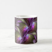 Mug Violet Abstrait violet violet kaki fractal (Centre)