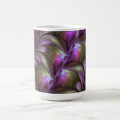Mug Violet Abstrait violet violet kaki fractal (Centre)