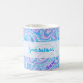 Mug Violet Blue Marble Texture Abstract Liquid Paint (Centre)