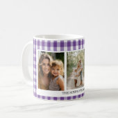 Mug Violet En vichy photo 3 (Devant gauche)