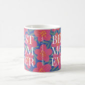 Mug Violet et rose Fleur meilleure maman jamais (Centre)