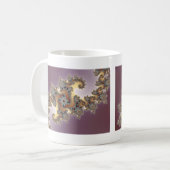 Mug Violet - Fractal (Devant gauche)