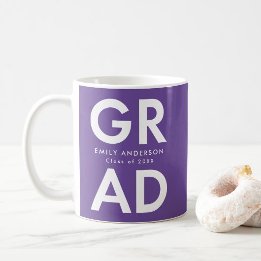 Mug Violet | Graduation Gras (Avec donut)
