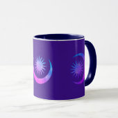 Mug Violet Indigo Purple Moon & Sun Zen Chambre (Devant droit)