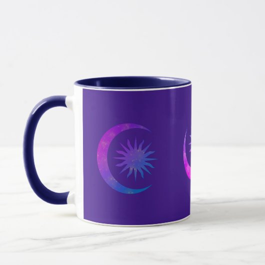 Mug Violet Indigo Violet Lune & Soleil Zen Chambre (Gauche)