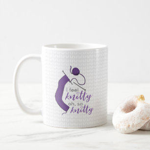 Mug Violet Je Sens Knitty, Oh Tellement Knitty