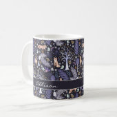 Mug Violet/or de bois d'hiver ID785 (Devant gauche)