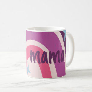 Mug Violet rose Bohême Arc-en-ciel Personnalisé maman