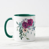 Mug Violet Rose Bouquet Meilleure Maman Fête des Mères (Gauche)