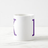 Mug Violet royal Lettre initiale/monogramme de café Mu (Centre)