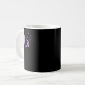 Mug Violet Ruban Pancréatique Cancer Sensibilisation (Devant gauche)