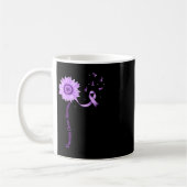 Mug Violet Ruban Pancréatique Cancer Sensibilisation (Gauche)