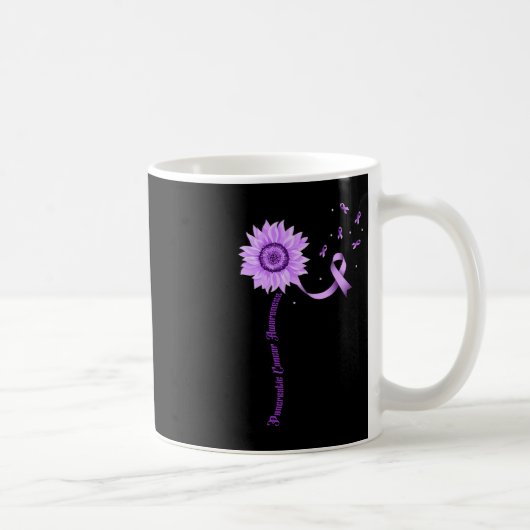 Mug Violet Ruban Pancréatique Cancer Sensibilisation (Droite)