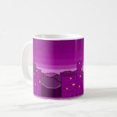 Mug Violet Town la nuit, amélioré (Devant gauche)