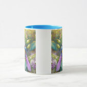 Mug Violet Tufted Jay Imaginaire Bird (Centre)