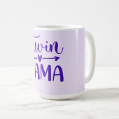 Mug Violet Twin Mama (Devant droit)
