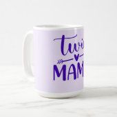 Mug Violet Twin Mama (Devant gauche)