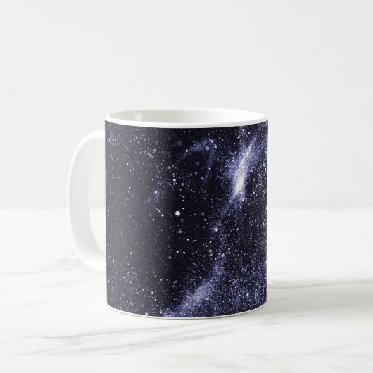 Mug Violet violet noir galaxie abstraite (Devant gauche)