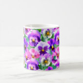 Mug Violets colorés Pansy Flower Motif (Centre)