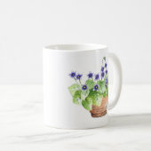 Mug Violets pointillés (Devant droit)