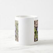 Mug Violette à pieds d'oiseau avec bluets (Centre)