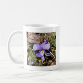 Mug Violette à pieds d'oiseau avec bluets (Gauche)