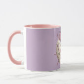 Mug Violette de Ladybug et Rose mignon floral (Gauche)