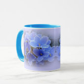 Mug Violettes africaines bleues (Devant gauche)