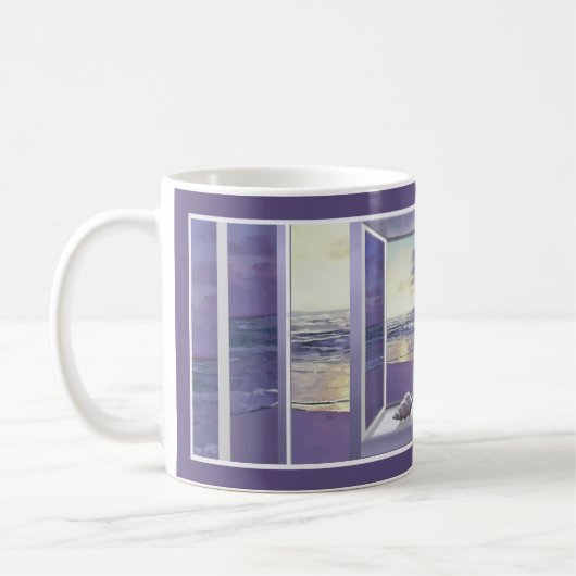 Mug violettes dans un bocal de lune (Gauche)