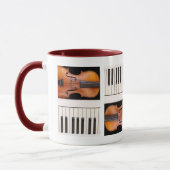 Mug Violin and piano keys (Gauche)