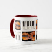 Mug Violin and piano keys (Devant gauche)