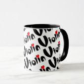 Mug Violin Heart  (Devant droit)