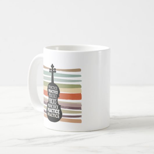 Mug violin retro (Devant gauche)