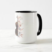 Mug Violon aux fleurs. (Devant droit)