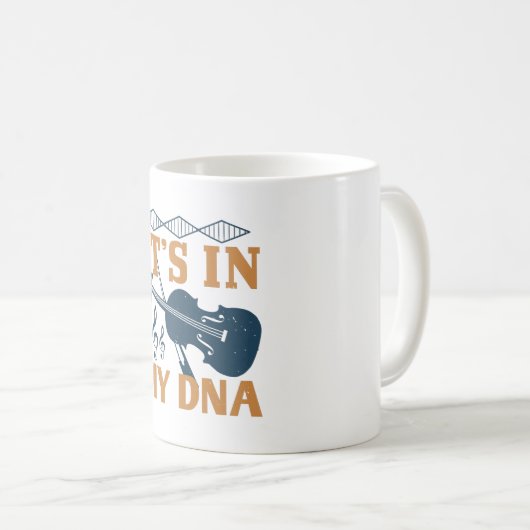 Mug Violon - C'est dans mon ADN (Devant droit)