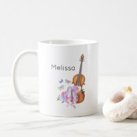Violon, Chaussures de Ballet, Fleurs et Papillons