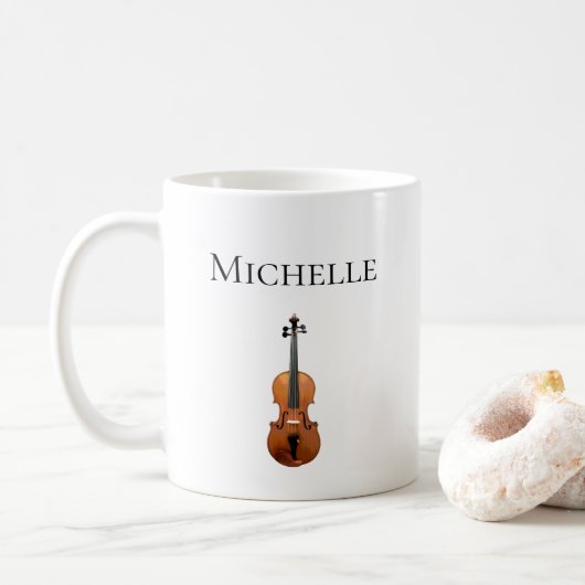 Mug Violon Classique Musique Cute Fiddle (Avec donut)