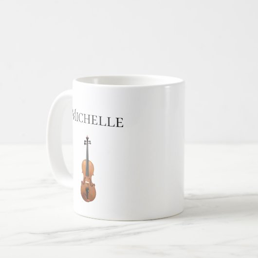 Mug Violon Classique Musique Cute Fiddle (Devant gauche)