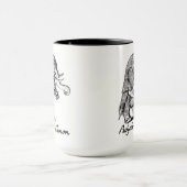 Mug Violon de Canon du pachyderme jouant le violon (Centre)