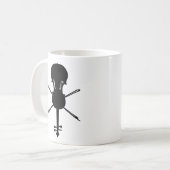 Mug Violon et arbalètes (crâne et os croisés) (Devant gauche)