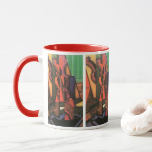 Mug Violon et guitare de Juan Gris, Art Cubisme Vintag