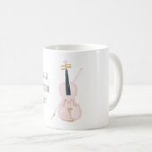 Mug Violon Instrument Rose (Devant droit)
