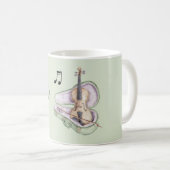 Mug Violon Lavande Vert Menthe (Devant droit)