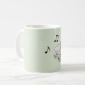 Mug Violon Lavande Vert Menthe (Devant gauche)