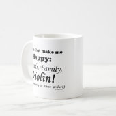 Mug Violon Me Rend Heureux (Devant gauche)