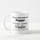 Mug Violon Me Rend Heureux (Gauche)