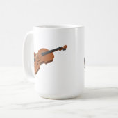 Mug Violon : modèle 3D : (Devant gauche)